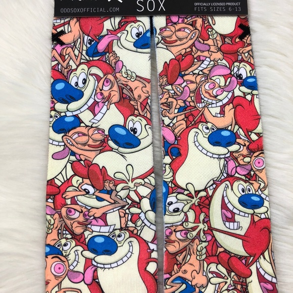 * Odd Sox * Ren and Stimpy Novelty Socks * - Picture 4 of 6